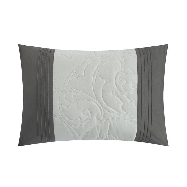 Chic Home Ava 8 Piece Color Block Floral Comforter Set