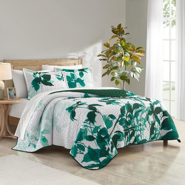 Chic Home Avery 7 Piece Watercolor Floral Quilt Set