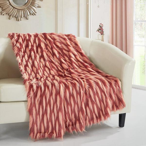 Chic Home Aviva Throw Blanket Cozy Super Soft Ultra Plush Two Tone Design