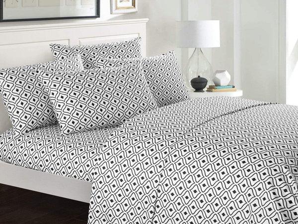 Chic Home Ayala 6 Piece Geometric Pattern Sheet Set With Pillowcases