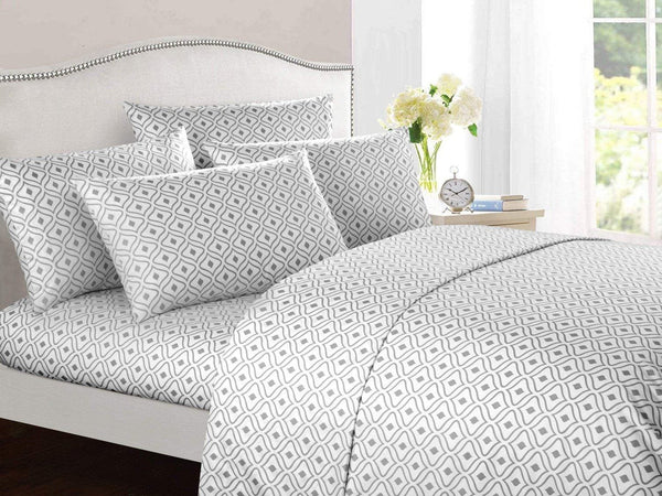 Chic Home Ayala 6 Piece Geometric Pattern Sheet Set With Pillowcases