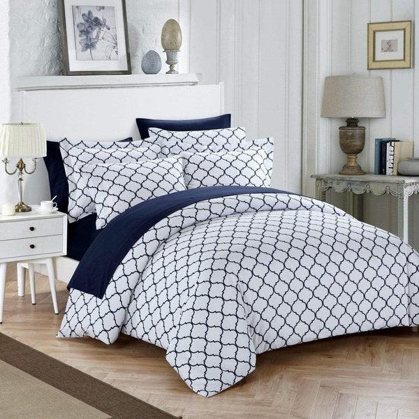 Chic Home Brooklyn 9 Piece Reversible Duvet Cover Set