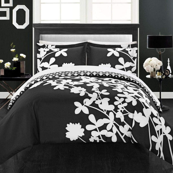 Chic Home Calla Lily 3 Piece Floral Duvet Cover Set