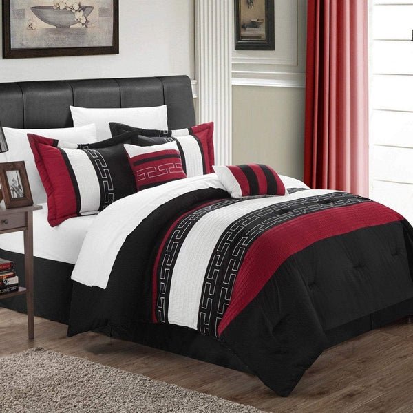 Chic Home Carlton 10 Piece Embroidered Comforter Set