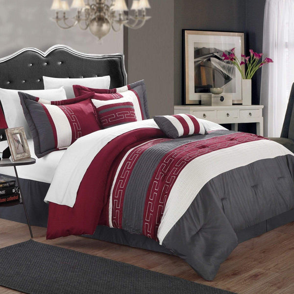 Chic Home Carlton 6 Piece Embroidered Comforter Set