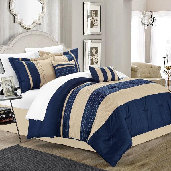 Chic Home Carlton 6 Piece Embroidered Comforter Set