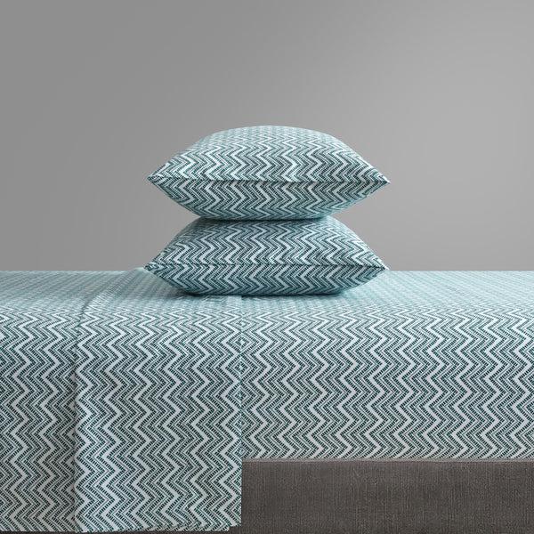 Chic Home Alaina 4 Piece Chevron Design Sheet Set