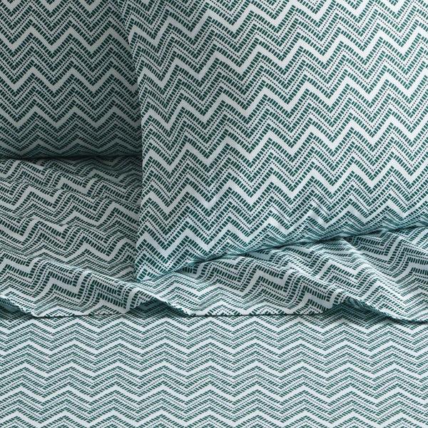 Chic Home Alaina 4 Piece Chevron Design Sheet Set