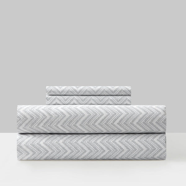 Chic Home Alaina 4 Piece Chevron Design Sheet Set