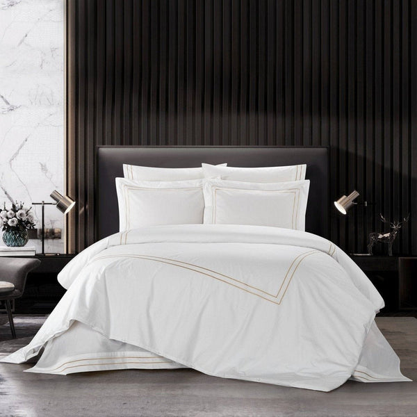 chic home Alford 3 Piece Cotton Duvet Cover Set