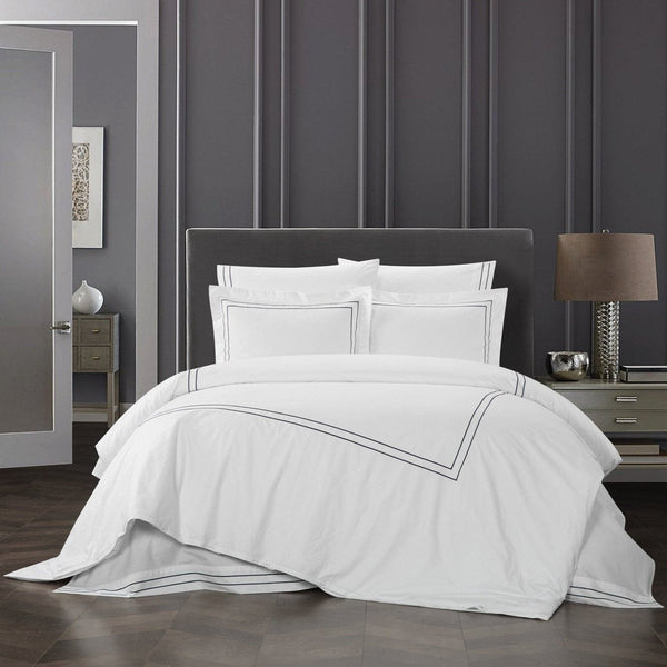 chic home Alford 7 Piece Cotton Duvet Cover Set