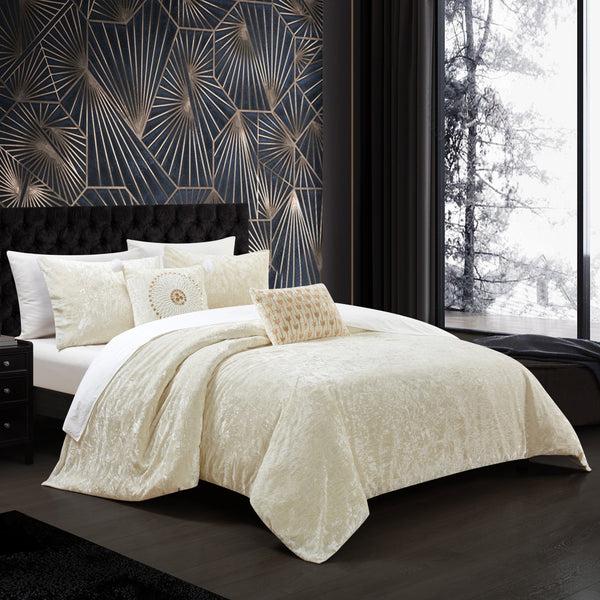 Chic Home Alianna 5 Piece Velvet Comforter Set