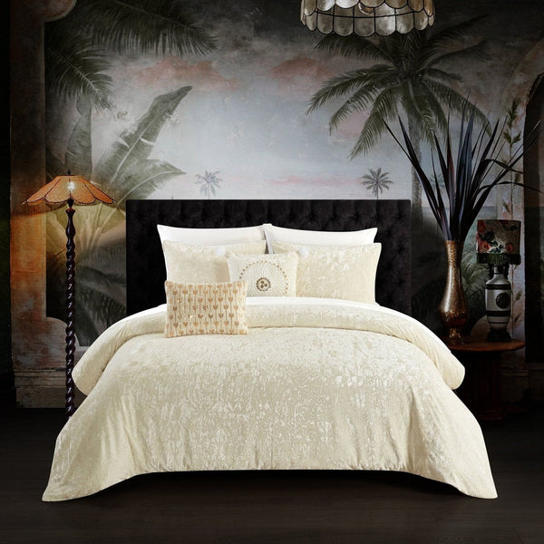 chic home Alianna 9 Piece Velvet Comforter Set