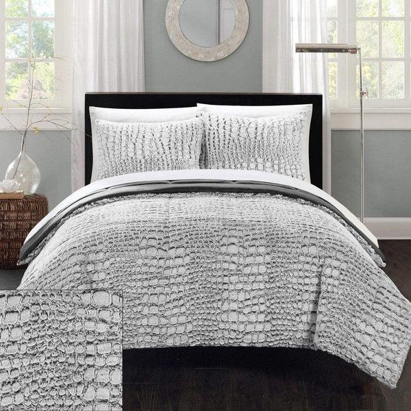 Chic Home Alligator 7 Piece Faux Fur Comforter Set