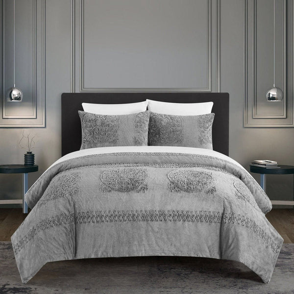 chic home Amara 7 Piece Faux Fur Comforter Set