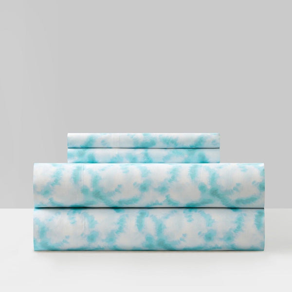 chic home Amira 4 Piece Watercolor Print Sheet Set