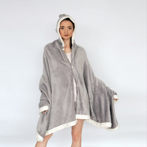 Chic Home Angel Sherpa Trim Snuggle Hoodie