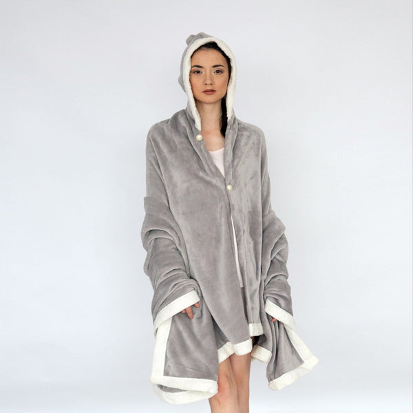 chic home Angel Sherpa Trim Snuggle Hoodie