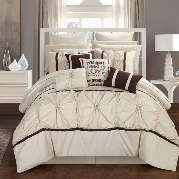 chic home Ashville 16 Piece Floral Comforter Set