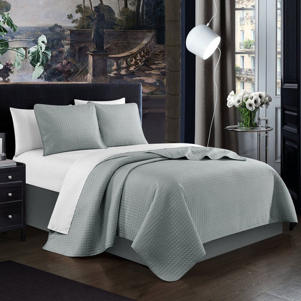 Chic Home Atasha 7 Piece Box Stitched Quilt Set