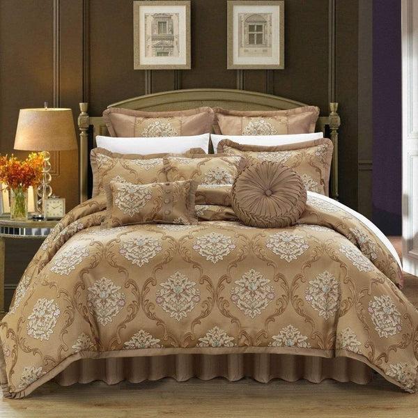 chic home Aubrey 13 Piece Jacquard Comforter Set