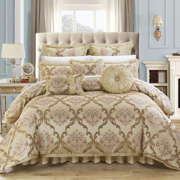 chic home Aubrey 9 Piece Jacquard Comforter Set