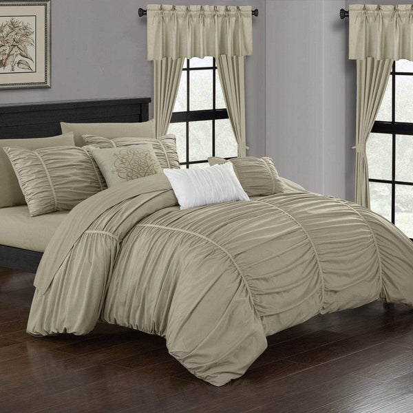 Chic Home Avila 20 Piece Ruffled Comforter Set