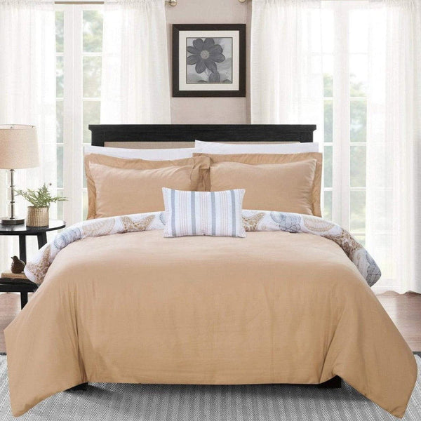 Chic Home Azure 8 Piece Reversible Duvet Cover Set