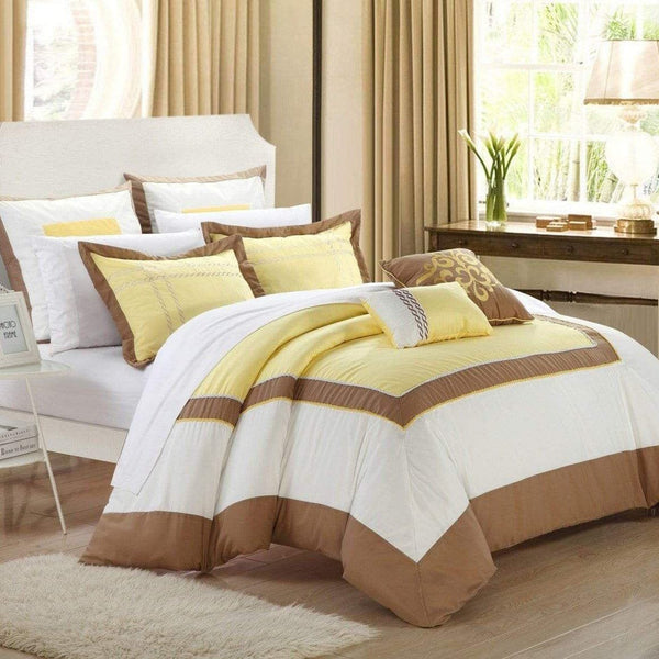 chic home Ballroom 7 Piece Hotel Comforter Set