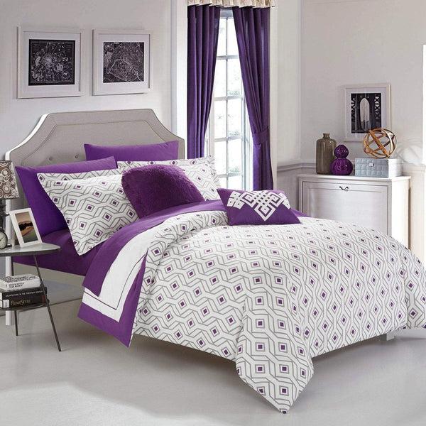 Chic Home Beckham 9 Piece Reversible Comforter Set