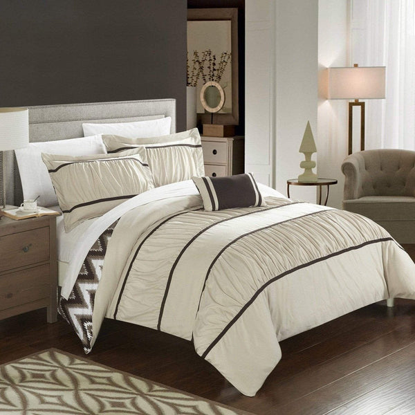 chic home Bella 4 Piece Reversible Comforter Set