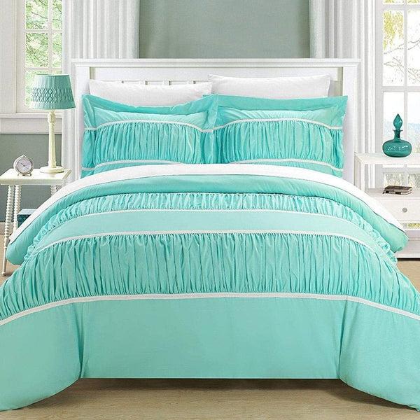 chic home Betsy 3 Piece Ruffled Duvet Cover Set