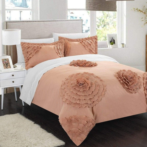 Chic Home Birdy 3 Piece Floral Duvet Cover Set