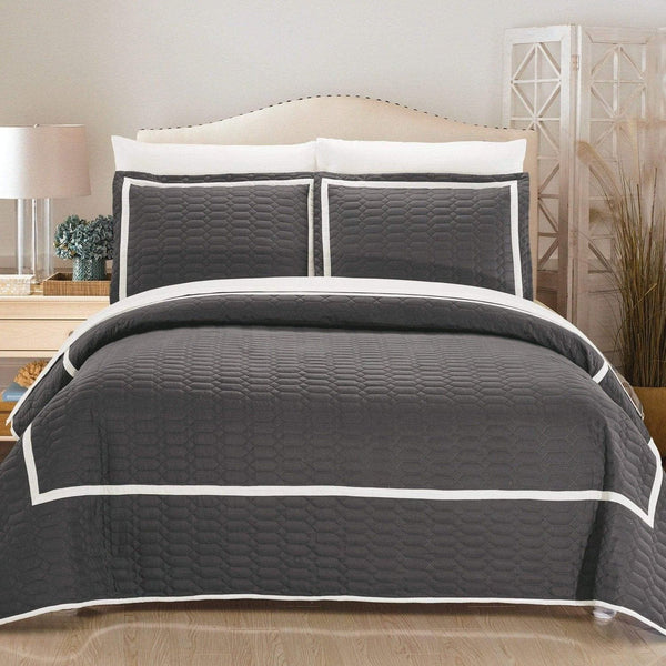 chic home Birmingham 7 Piece Hotel Quilt Set