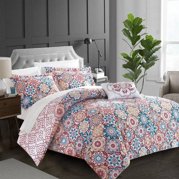 chic home Bristol 4 Piece Cotton Duvet Cover Set