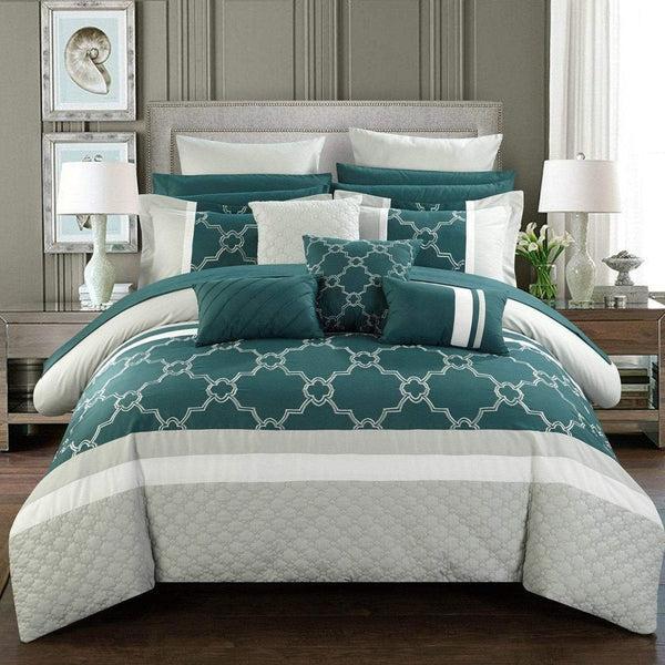 chic home Camilia 16 Piece Quilted Comforter Set