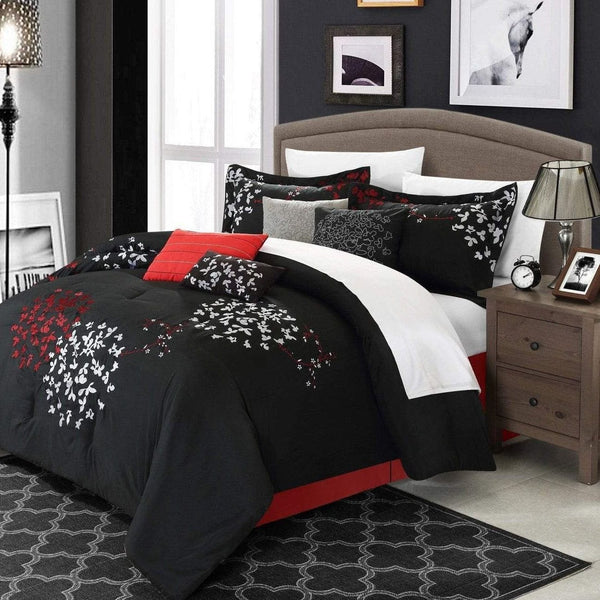 Chic Home Cheila 8 Piece Floral Comforter Set