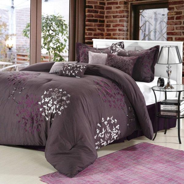chic home Cheila 8 Piece Floral Comforter Set