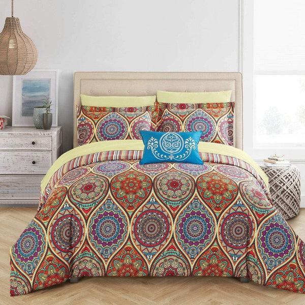 chic home Chennai 8 Piece Reversible Comforter Set