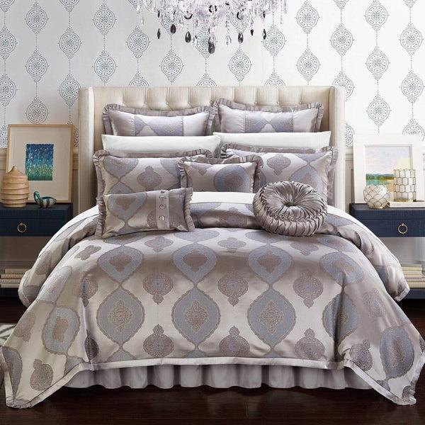chic home Cipriana 9 Piece Jacquard Comforter Set