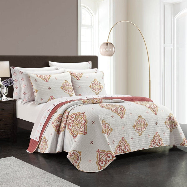 Chic Home Citroen 9 Piece Scroll Quilt Set