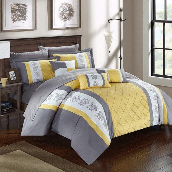 Chic Home Clayton 10 Piece Pintuck Comforter Set