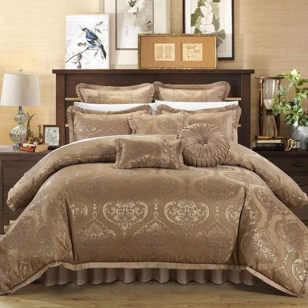 chic home Como 13 Piece Jacquard Comforter Set