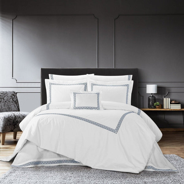 chic home Crete 8 Piece Cotton Comforter Set