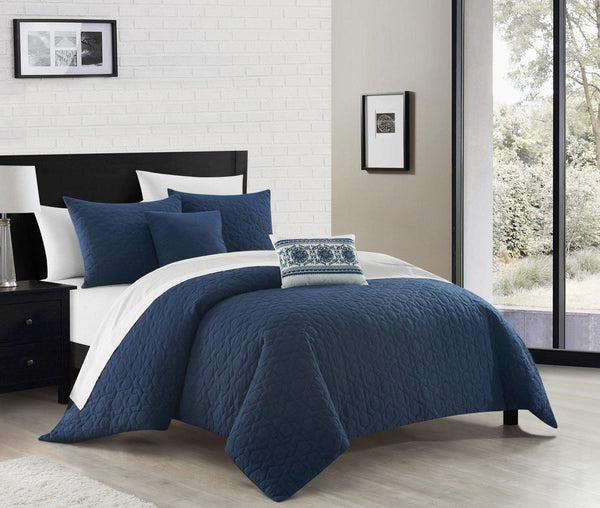 Chic Home Davina 9 Piece Geometric Comforter Set