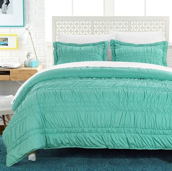 Chic Home Dreamer 3 Piece Ruffled Quilt Set