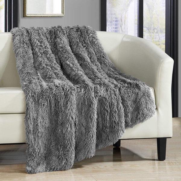 Chic Home Elana Shaggy Faux Fur Throw Blanket