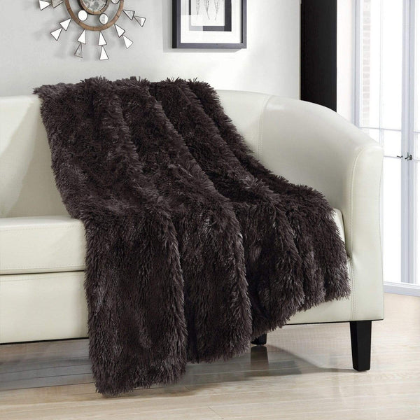 Chic Home Elana Shaggy Faux Fur Throw Blanket