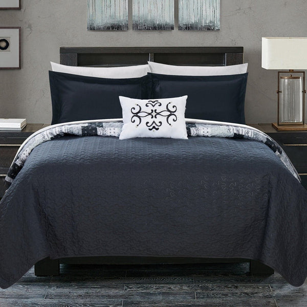 Chic Home Eliana 8 Piece Patchwork Boho Quilt Set