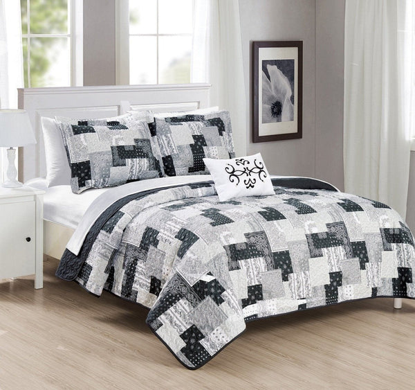 Chic Home Eliana 8 Piece Patchwork Boho Quilt Set